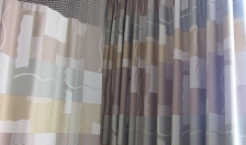 Cubicle Curtains and Matching Blackout Drapery in Patient room